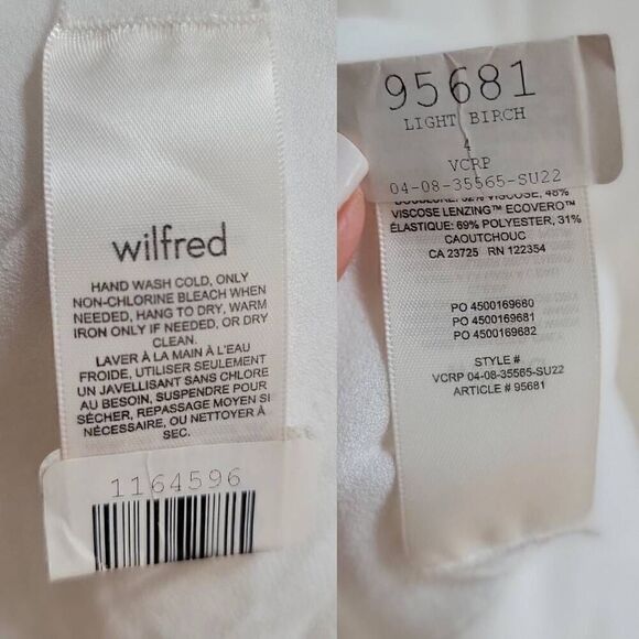Aritzia Wilfred White Novella Dress 4 - Picture 11 of 11